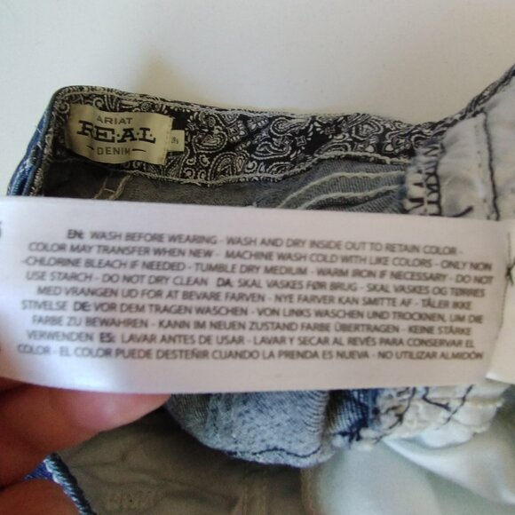 Ariat REAL Midrise BootCut Jeans Size 29S - Picture 12 of 14